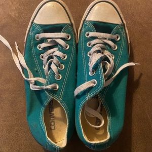 Converse green shoes